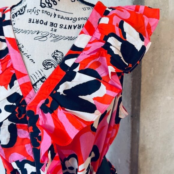 SUMMER CLEARANCE!  Mud Pie Tiered Maxi Floral Dress (Size M) - Picture 4 of 11